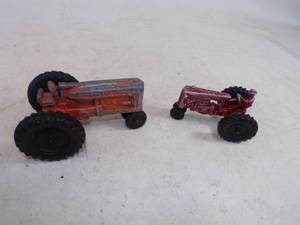Vintage Hubly Jr Tractor and MM Vintage Toy Tractor