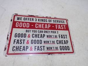 Metal Service Sign