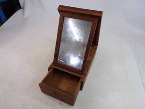 Vintage Shaving Box with Mirror