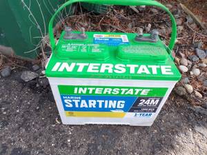 Interstate Marine Starting Battery Consignor states test good