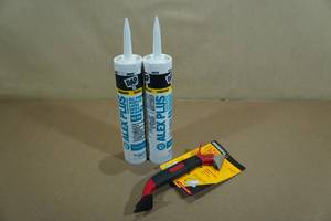 lot 6 image: 2 Dap White Caulk with Caulking Tool