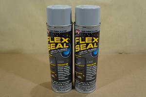 lot 9 image: 2 Flex Seal Liquid Rubber Spray -Gray