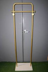 lot 134 image: Gold CoatClothes Rack with Heavy Marble Base