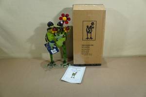 lot 165 image: Crafted Frog The Wise Rustic Metal Dcor