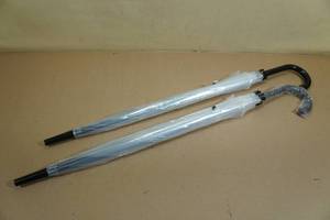 lot 167 image: 2 Clear Umbrellas 45.67 Open