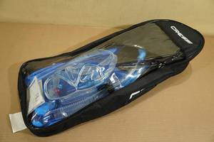 lot 178 image: Cressi Adult Palau Fin Snorkel Set -Fin Size LXL, Blue