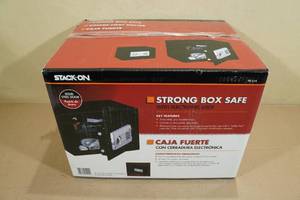 lot 239 image: Stack-On Strong Box Safe with Electronic Lock