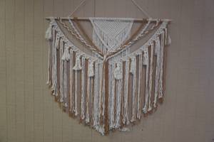 lot 250B image: Layered Macrame Wall Hanging