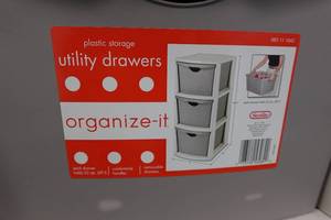 lot 50B image: Plastic Utility Drawers