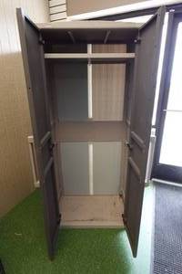 lot 101C image: Keter Plastic Outdoor Storage Cabinet 31.5x18x69
