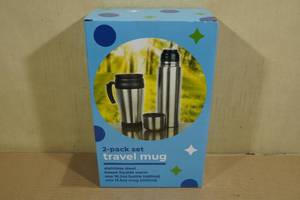 lot 217 image: 2-Pack Travel Mug Set