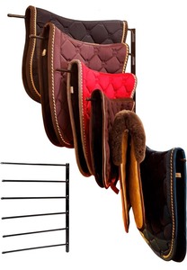 lot 112 image: Qwork 2-Pack Saddle PadBlanketTowel Rack