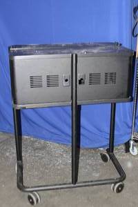 lot 42 image: Anthro Mobile Storage Cabinet  Rolling Cart