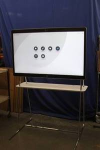 lot 46 image: Cisco Board 55 - 4K HD Resolution Video Conference 55 Computer & Video Interactive Whiteboard Monitor  Display with Stand