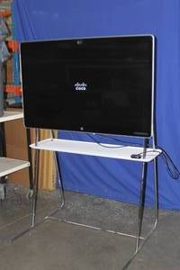 lot 47 image: Cisco Board 55 - 4K HD Resolution Video Conference 55 Interactive Electronic Whiteboard Computer & Video Monitor  Display with Stand