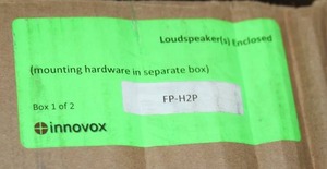 lot 26 image: New in Box - Innovox FP-H2P Flex Precision Series Self-Powered Ultra-Slim Profile Pro Audio Sound Bar  Soundbar & Universal Mount