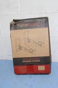 lot 63 image: PAIR of Gator Frameworks GFW-SPK-WM100 Wall Mount Speaker Stands - In Box