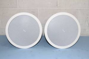 lot 94 image: Pair of Tannoy CVS 6 CVS6 6 240-Watt Coaxial Pro Audio Ceiling Loudspeakers  Speakers