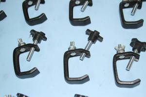 lot 105 image: Lot of 12 Light Duty Lighting Truss C-Clamps
