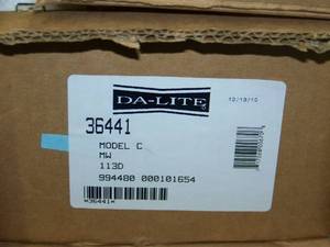 lot 125 image: Da-Lite, Model C, 113 Diagonal Projection Screen - NEW IN BOX