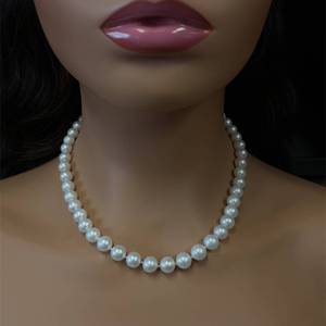 Brand New AAA Quality High Luster Snow White Pearl Single Strand 18 Necklace $2,950 Retail