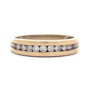 0.60 Carat Diamond Channel Band Ring in 14k Yellow Gold - Retail Value $1,800