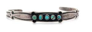 Southwest Collection Navajo Turquoise Handmade Slim Open Bangle Cuff Rustic Finish Bracelet