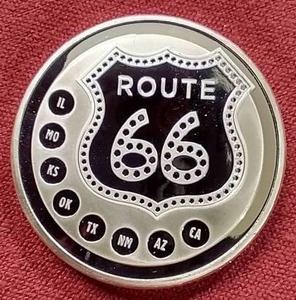 Route 66 1 Oz. Silver Round