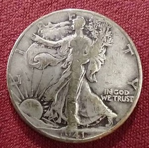 1941 Walking Liberty Half Dollar