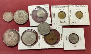 (10) Vintage Mexican Coins - Some Silver
