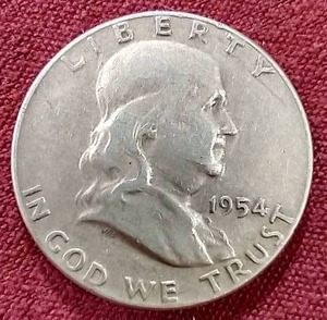 1954 Franklin Half Dollar
