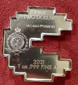 2021 Licensed Pac-Man 1 Oz. Silver Coin