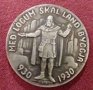 Rare 1930 Iceland Silver 5 Kronur Coin
