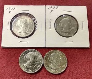 (4) Susan B. Anthony Dollars