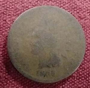 1865 Indian Penny
