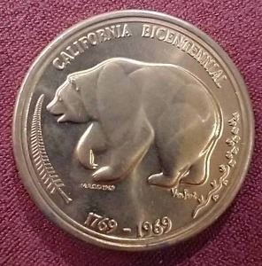 1969 California Bicentennial Medal