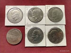 (6) Eisenhower Dollars