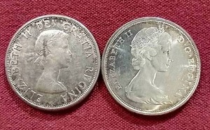 (2) Canadian Silver 50 Cent Coins