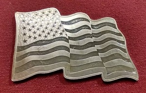 Waving U.S. Flag 1 Oz Silver Bar