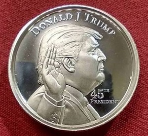 Ultra High Relief Donald Trump 2 Oz Silver Round