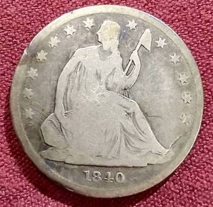 1840 Liberty Seated Half Dollar - 1st Year WOW