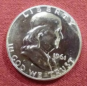 1961 Proof Franklin Half Dollar