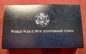 1991-95 Proof WW2 Commemorative Coin Set - Silver $1