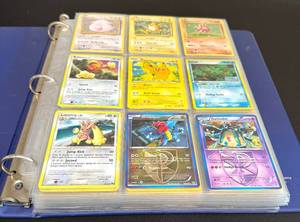 Binder of 160 Pokemon Holo Trading Cards