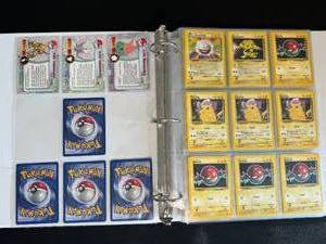 Lot of 175 Base Set Pokemon Cards- 4 Holo Cards