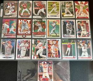 MLB Mike Trout - 19 Cards Trading Card Lot
