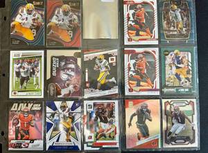 NFL JaMarr Chase - 14 Cards - 3 Rookies Trading Card Lot