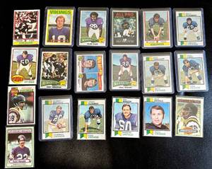 Lot of Vintage Minnesota Viking Trading Cards