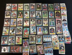 Lot of 80 1980s MLB NBA NHL Star and Semi-Star Rookie Cards