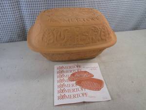 lot 37 image: (FS) Vintage Romertopf 113 Clay Baker Roaster Pot Terra Cotta with Lid